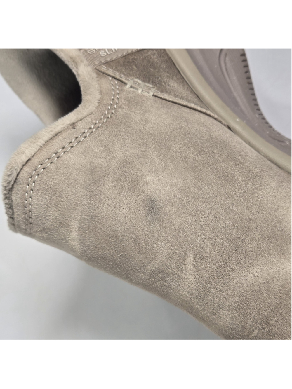 Skechers Easy Going Modern Hour Taupe Slip On Comfort Shoes Womens 7 Vegan Suede - Picture 8 of 15